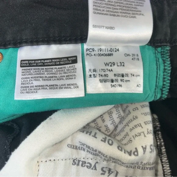 Levi’s 511 Slim Fit Jeans with Reflective Stripes - Picture 4 of 6